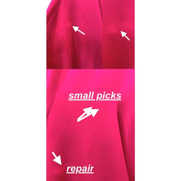 80s Hot Pink Midi Skirt & Asymmetrical Blouse Set | Auckie Sanft Italy | W 25' - Picture 13 of 13